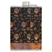 大型スチームパンクカラフルラスティバルーンテーマ フラスク (裏面)