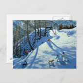 大型スノーボールツェルマット ポストカード (正面/裏面)