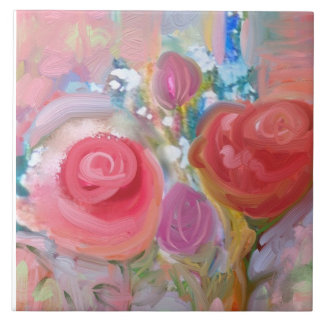 大型セラミックタイル、ゴージャスなオリジナルフローラ タイル