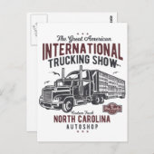 大型トラックのトラックのショーのノースカロライナ自動車店 ポストカード (正面/裏面)