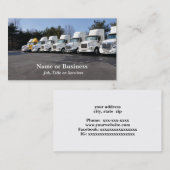 大型トラックの列または艦隊 名刺 (正面/裏面)