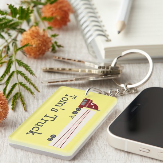 大型トラック18ホイーラーセミリグカスタマイズIT キーホルダー (正面右)