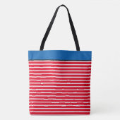 大型トートバストライプのッグ トートバッグ (正面)
