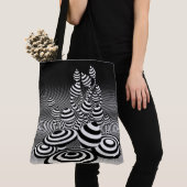 大型トートバッグ魔法キノコ光学デザイン。 トートバッグ (クローズアップ)