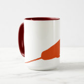 大型ナルホールシルエットコーヒーマグ マグカップ (正面左)