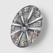 大型ハドロン衝突型粒子加速器 ラウンド壁時計 (傾斜)