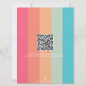 大型バタフライカラーリングカードアートセラピーページ 招待状 (裏面)