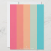 大型バタフライカラーリングカードアートセラピーページ 招待状 (裏面)