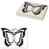 大型バタフライゴムスタンプ ラバースタンプ (押印)