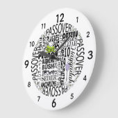 大型パゾーバー丸時計「Dayenu」 ラージ壁時計 (傾斜)