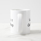 大型パーソナライズされたコーヒーマグ ジャンボコーヒーマグカップ (裏面)