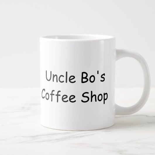 大型パーソナライズされたコーヒーマグ ジャンボコーヒーマグカップ (右)