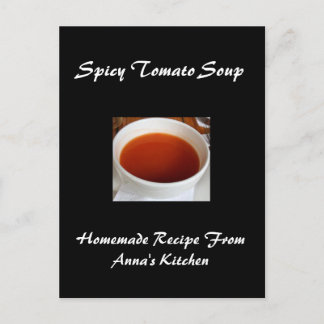 大型パーソナライズされたレシピカード ポストカード