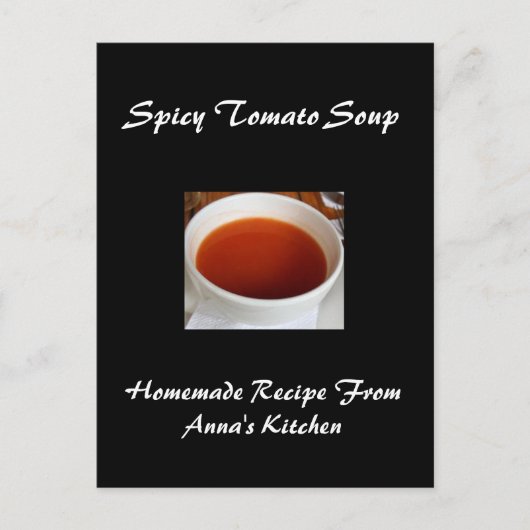 大型パーソナライズされたレシピカード ポストカード (正面)