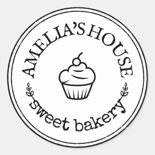 大型パーソナライズされた手作りロカスタムゴ ラウンドシール (正面)