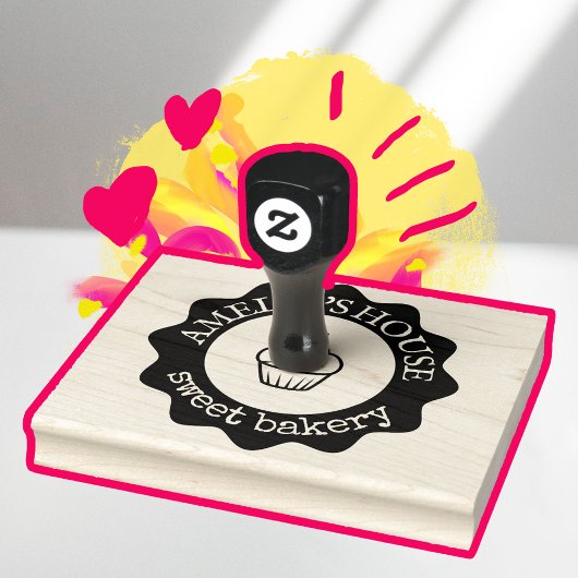 大型パーソナライズされた手作りロカスタムゴ ラバースタンプ