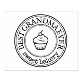 大型パーソナライズされた手作りロ縁どゴカスタム ラバースタンプ (インプリント)