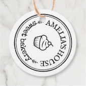 大型パーソナライズされた自家製ロゴカスタムラベル フェイバータグ (正面)