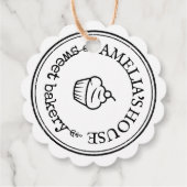 大型パーソナライズされた自家製ロゴカスタムラベル フェイバータグ (裏面)