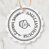 大型パーソナライズされた自家製ロゴカスタムラベル フェイバータグ (正面)