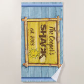 大型ビーチタオル流木ビーチ ビーチタオル (正面)