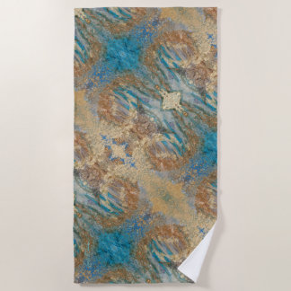 大型ビーチタオル – 無時間州 ビーチタオル