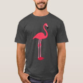 大型ピンクのフラミンゴTシャツ Tシャツ (正面)