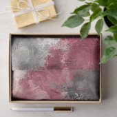 大型ピンクヴィンテージインスパイアフローラティッシュペーパー 薄葉紙 (ギフト)