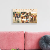 大型ファミリーコラージュ写真キャンバス キャンバスプリント (インサイチュ (リビング))