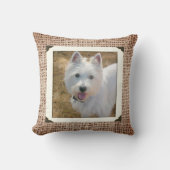 大型フォトペットレトロフレーム両面 クッション (正面)