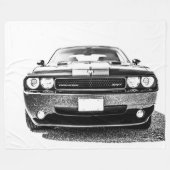 大型フリースブランケットマッスルカー フリースブランケット (正面(横))