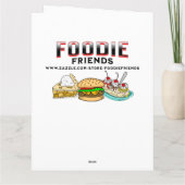 大型フローラヴィンテージ書籍とコーヒー誕生日 カード (裏面)