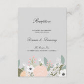 大型フローラ披露宴カード エンクロージャーカード (正面)