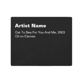 大型ブラックメタルアートギャラリープラーク メタルプリント