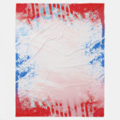 大型ブランケットグランジプリントデザイン フリースブランケット (正面)