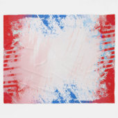 大型ブランケットグランジプリントデザイン フリースブランケット (正面(横))