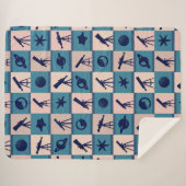 大型ブランケット望遠鏡パターン シェルパブランケット (正面(横))