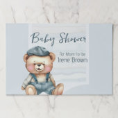 大型ベビーシャワーティアウェイランチョンマット紙パッド ペーパーパッド (正面)