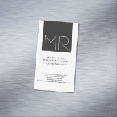 大型モダンモノグラムプロフェッショナル名刺 マグネット名刺 (インサイチュ)