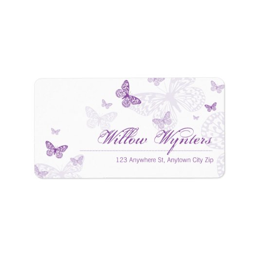 大型ラベルシール：：蝶3 ラベル (正面)