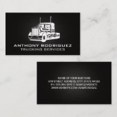 大型リグのトラック | トランスポートサービス 名刺 (正面/裏面)