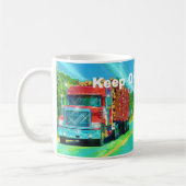 大型リグレッド貨物トラック子供へとトラック コーヒーマグカップ (左)