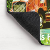 大型リグレッド貨物トラック子供へとトラック マウスパッド (コーナー)