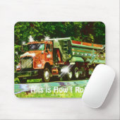 大型リグレッド貨物トラック子供へとトラック マウスパッド (マウス)