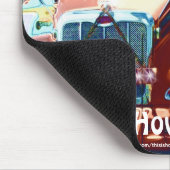 大型リグレッド貨物トラック子供へとトラック マウスパッド (コーナー)