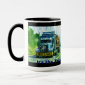 大型リグ、重量輸送車、トラック マグカップ (左)