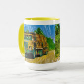 大型リグ、重量輸送車、トラック マグカップ (正面左)