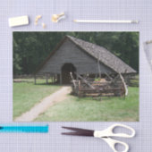 大型ワゴン付きAフレーム木石納屋 薄葉紙 (クラフト)