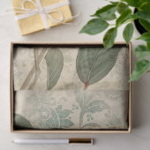 大型ヴィンテージピンクフローラ分離 薄葉紙 (ギフト)