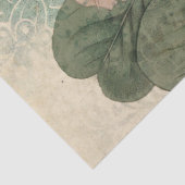 大型ヴィンテージピンクフローラ分離 薄葉紙 (詳細)